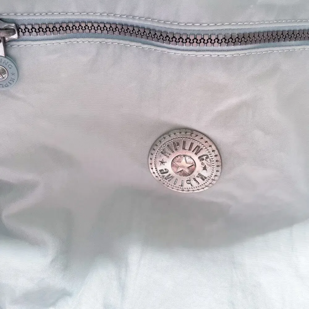 Kipling Seoul Laptop Backpack Powder Blue XL Nylon Lightweight